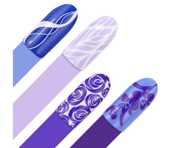 Plaque stamping aux motifs abstraits Moyra