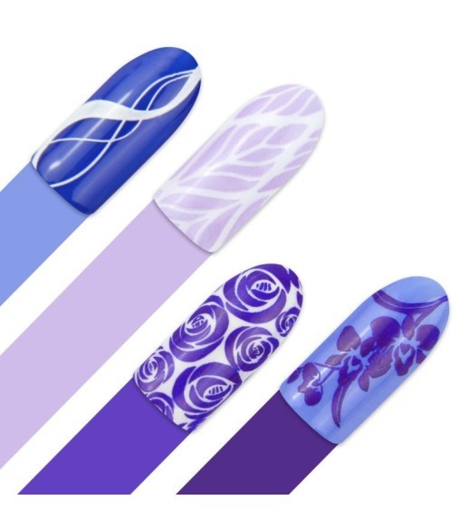 Plaque stamping aux motifs abstraits Moyra