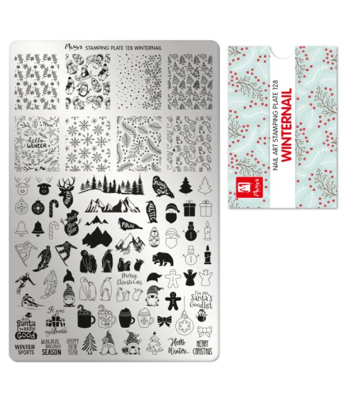 Plaque stamping Moyra 128 Winternails