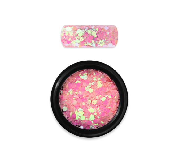 Moyra Holo glitter mix caméléon sugar pink