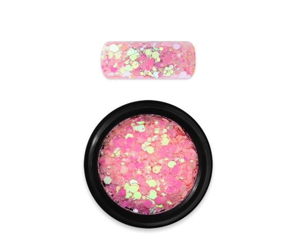 Moyra Holo glitter mix caméléon sugar pink