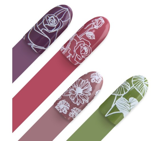 Moyra plaque stamping Florality 2