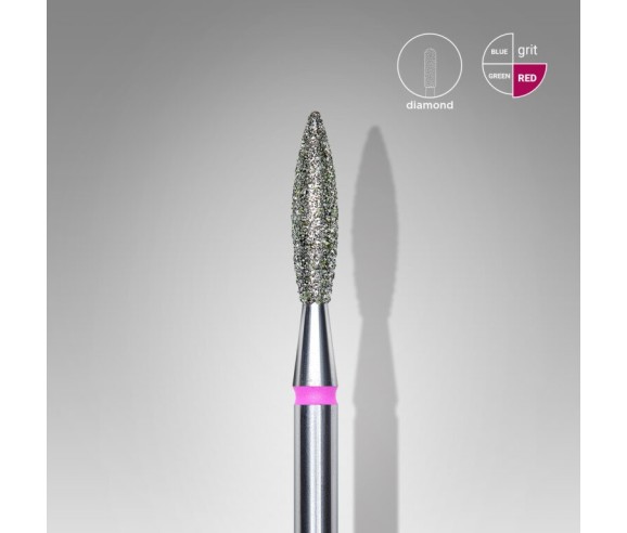 Staleks FLAME diamantée, fine (ROUGE) 2,3 mm/10 mm