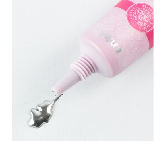 Gel Stamping et de peinture Moyra n ° 08 Chrome Argent