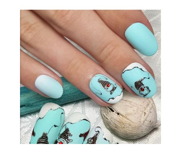Plaque stamping Moyra 128 Winternails