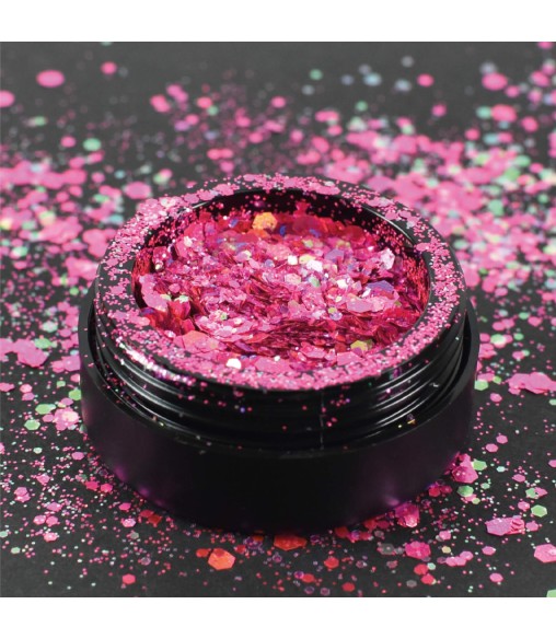 Moyra Holo glitter mix Cameleon Magenta