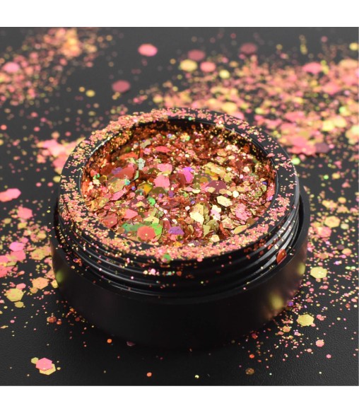 Moyra Holo glitter mix Orange