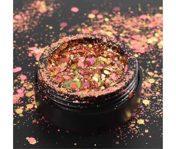 Moyra Holo glitter mix Orange