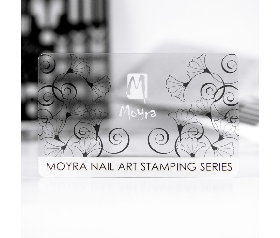 Moyra Raclette Stamping transparente Noire