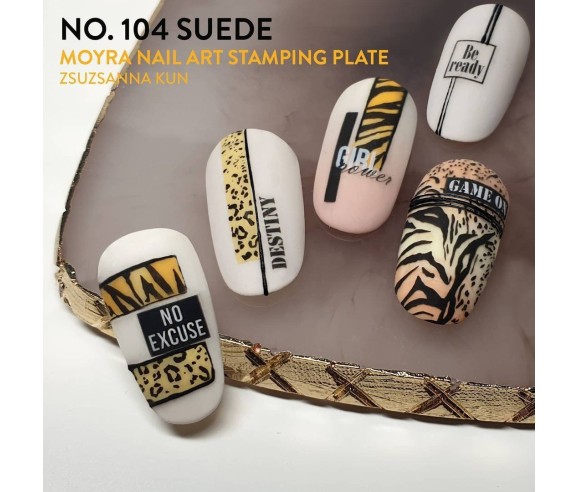 Moyra Plaque Stamping Suede