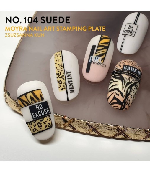 Plaque Stamping Moyra 104 SUEDE