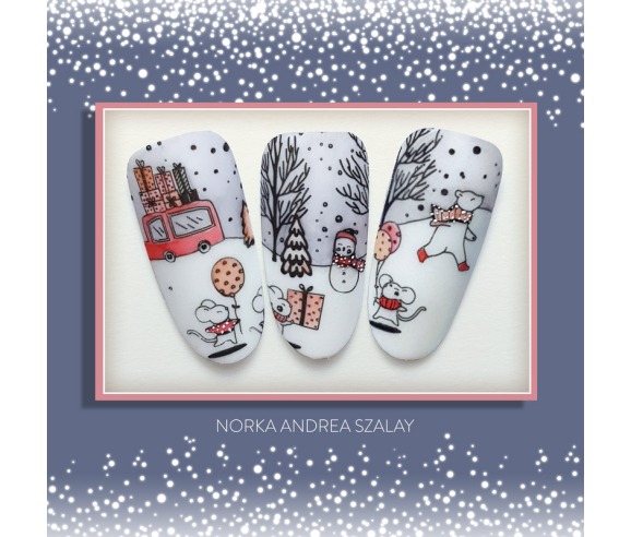 Plaque de stamping Wintertime – Motifs hiver, bonhomme de neige