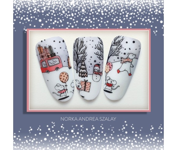 Plaque stamping Moyra 101 WINTERTIME