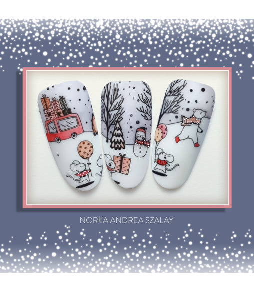 Plaque de stamping Wintertime – Motifs hiver, bonhomme de neige