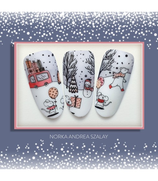 Plaque stamping Moyra 101 WINTERTIME