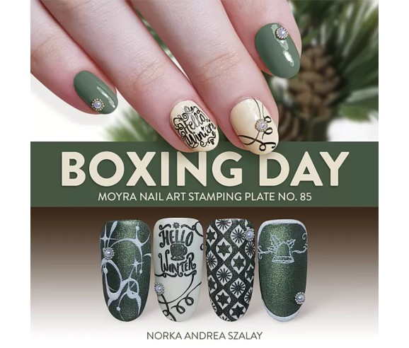 Plaque stamping 85 Moyra Boxing Day