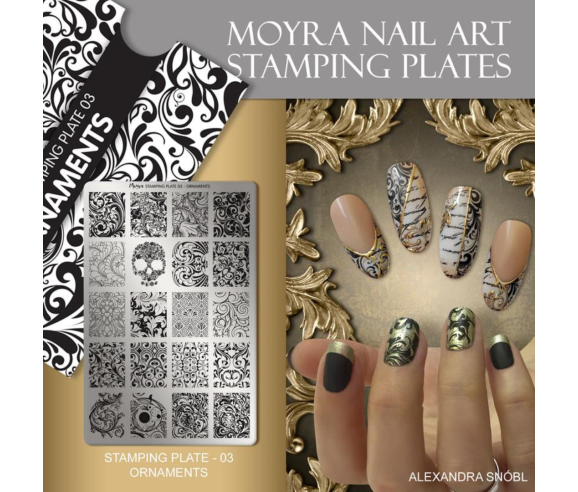 Moyra Plaque Stamping Ornement