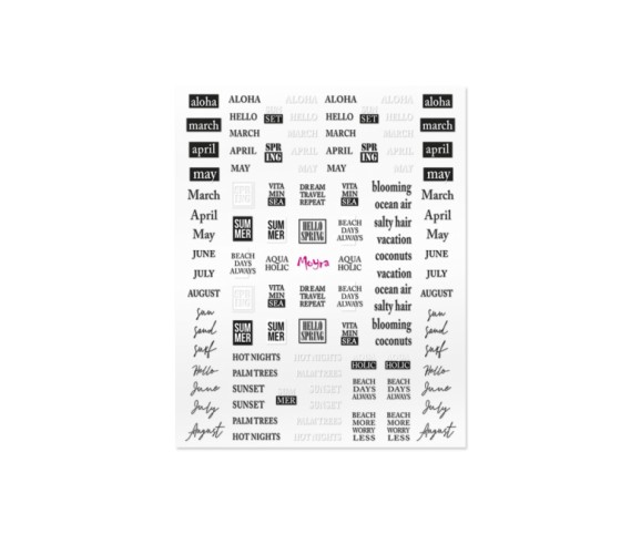 Autocollant Moyra n ° 09