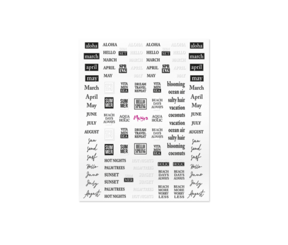 Moyra Autocollant Messages