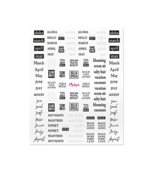 Autocollant Moyra n ° 09