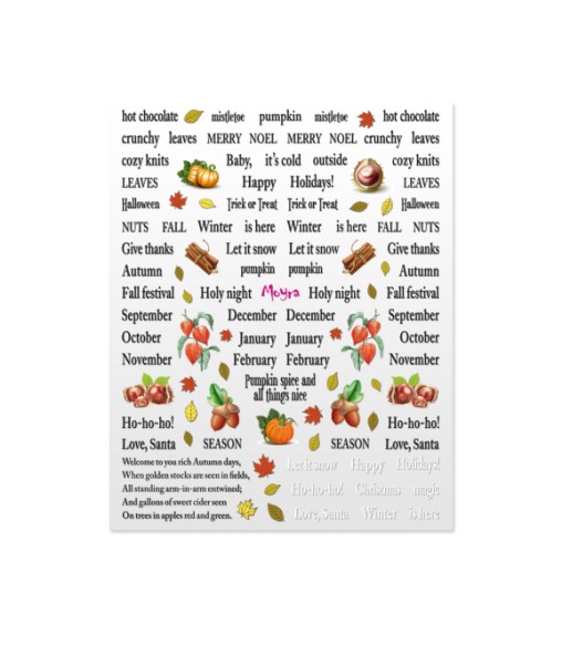 Autocollant Moyra n ° 09