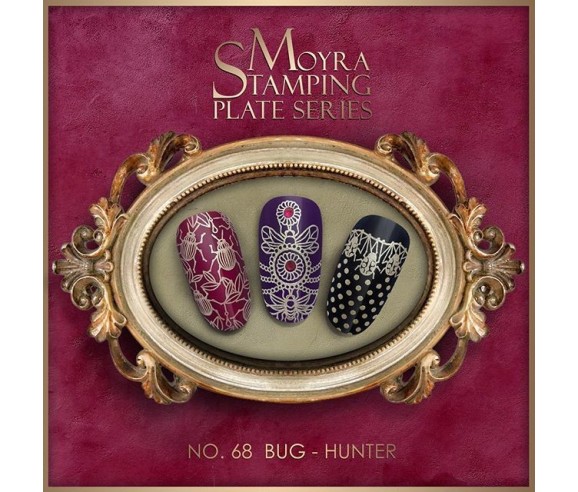 Plaque stamping 68 Moyra BUG HUNTER