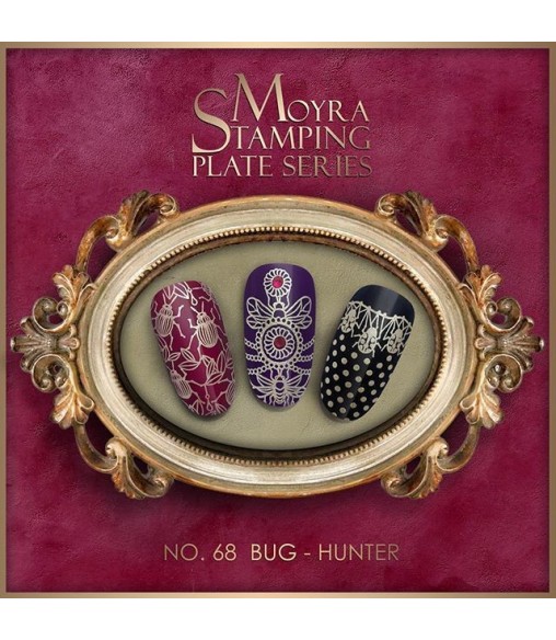 Plaque stamping 68 Moyra BUG HUNTER