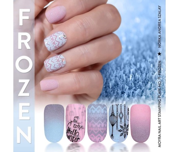 Plaque stamping 71 Moyra FROZEN