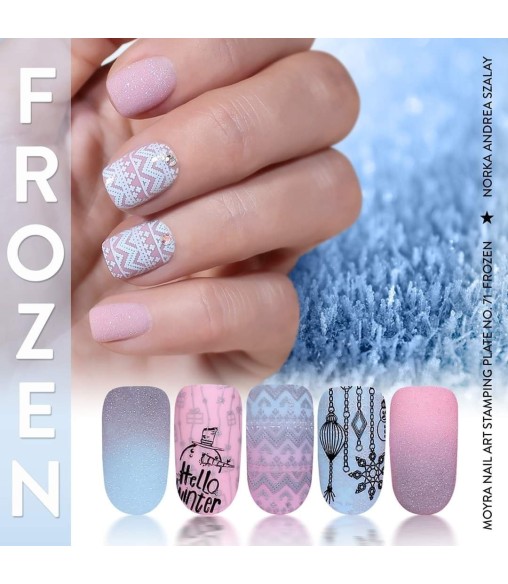 Plaque stamping 71 Moyra FROZEN