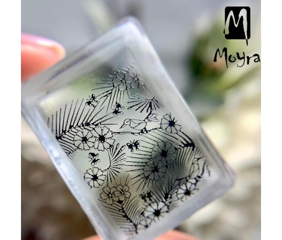 Plaque stamping 63 MOYRA BAROQUE GARDEN
