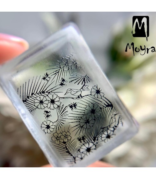Plaque stamping 63 MOYRA BAROQUE GARDEN