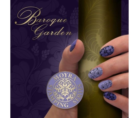 Plaque stamping 63 MOYRA BAROQUE GARDEN