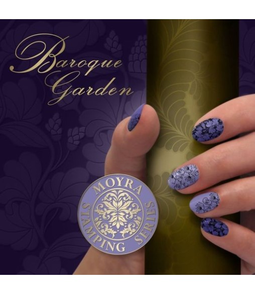 Plaque stamping 63 MOYRA BAROQUE GARDEN