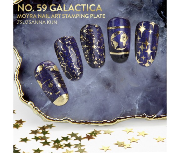 Plaque stamping 59 Moyra GALACTICA
