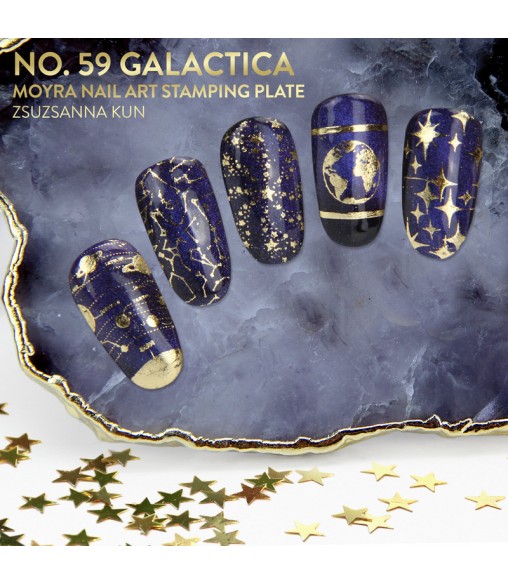 Plaque stamping 59 Moyra GALACTICA