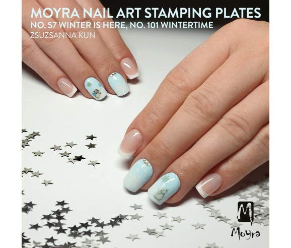 Plaque stamping 57 Moyra WINTER IS HERE