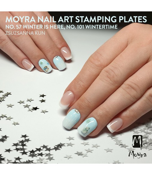 Plaque stamping 57 Moyra WINTER IS HERE