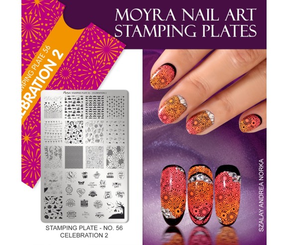 Plaque stamping 56 Moyra CELEBRATION 2