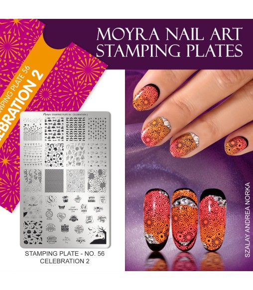Plaque stamping 56 Moyra CELEBRATION 2