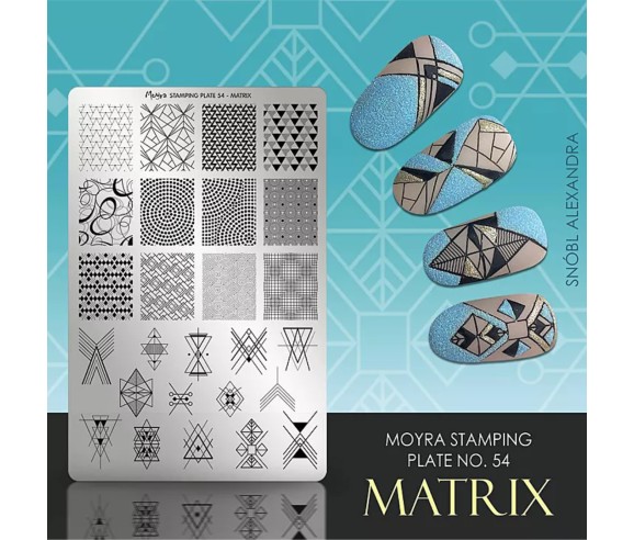 Plaque stamping 54 Moyra Matrix