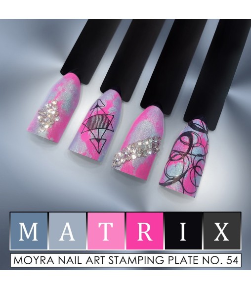 Plaque stamping 54 Moyra Matrix