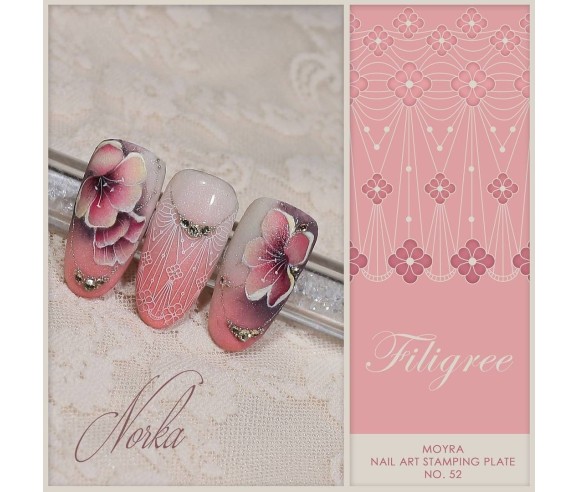 Plaque stamping 52 Moyra FILIGREE