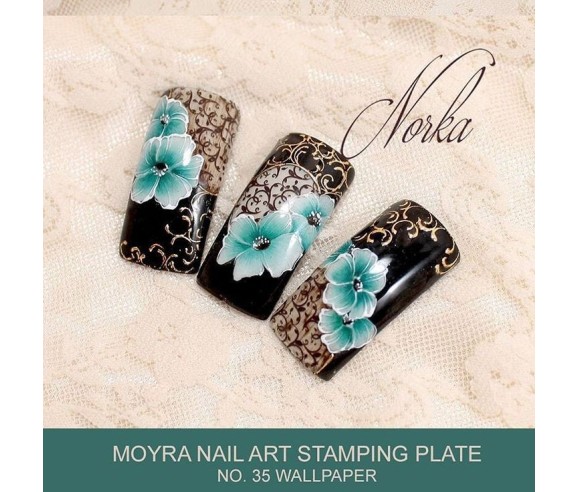 Moyra Plaque Stamping Wallpaper
