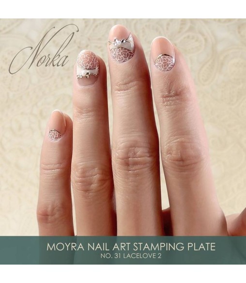 Plaque stamping 31 Moyra LACELOVE 2 2