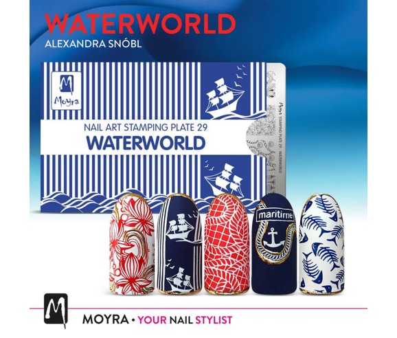 Plaque stamping Moyra 29 WATERWORLD