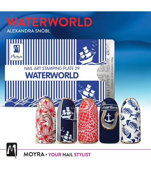 Plaque stamping Moyra 29 WATERWORLD