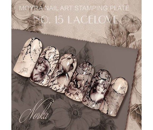 Plaque stamping 15 Moyra LACELOVE