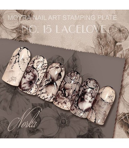 Plaque stamping 15 Moyra LACELOVE