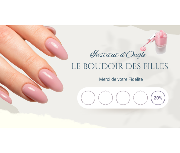 Carte de Fidélité Rose