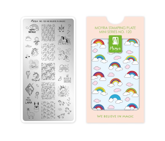 Plaque de stamping Moyra No. 120 — We Believe in Magic | Mini Series